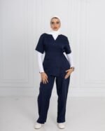 Navy Ribbon Scrub - Image 8