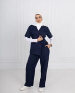 Navy Ribbon Scrub - Image 9