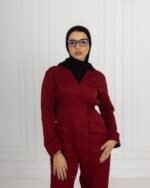 Burgundy Ribbon Scrub - Image 4