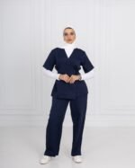 Navy Ribbon Scrub - Image 10