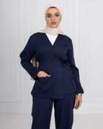 Navy Ribbon Scrub - Image 4