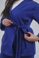 Royal Blue Ribbon Scrub - Image 5