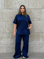 Navy Supreme Flare Scrub - Image 2