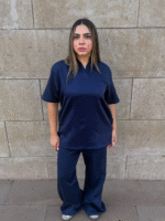 Navy Supreme Flare Scrub - Image 3