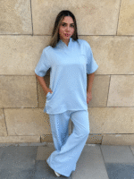 Baby Blue Supreme Flare Scrub - Image 3
