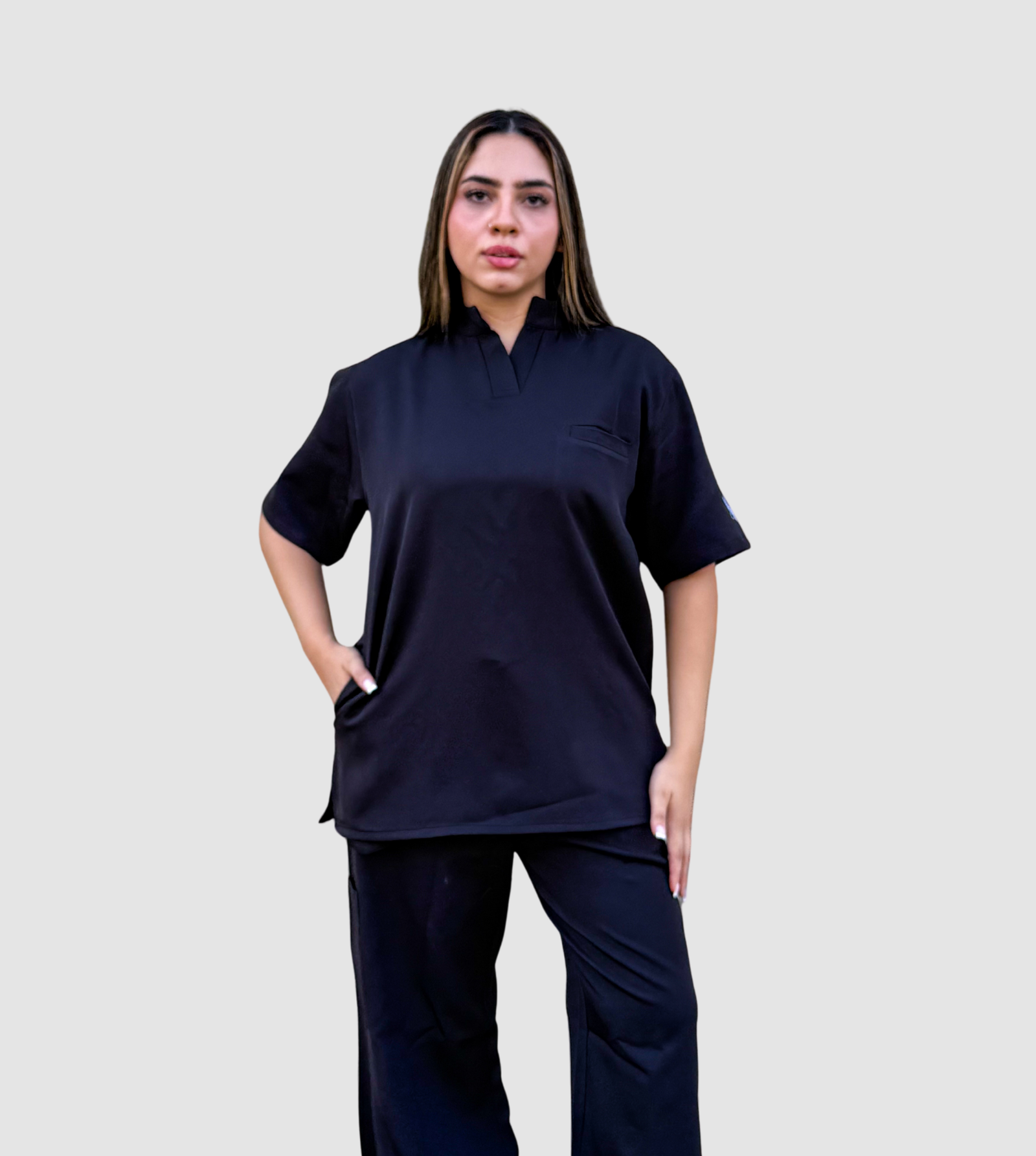2 Black Supreme Flare Scrub - Image 1