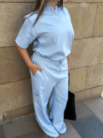 Baby Blue Supreme Flare Scrub - Image 6